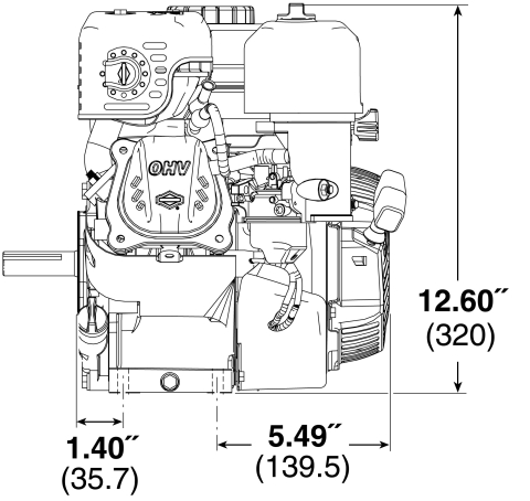 Briggs & Stratton 83152-1049 550-Series Horizontal Engine